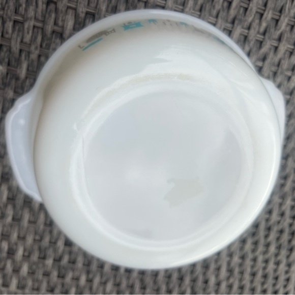 Fire King Blue Heaven Atomic Round Casserole‎ with Handles No Lid - Picture 4 of 7